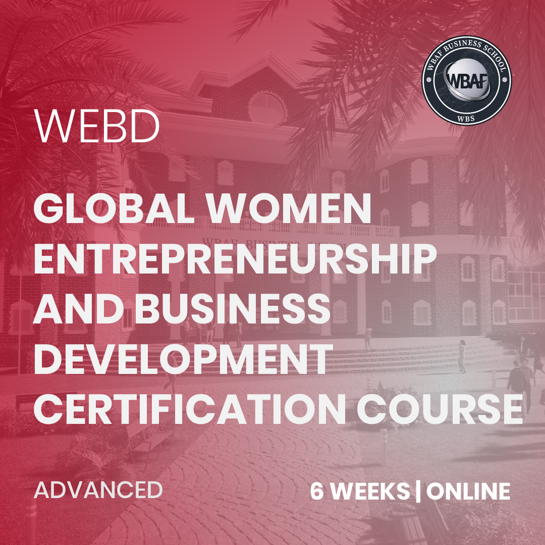 Global Women Entrepreneurship And Business Development Certification Course